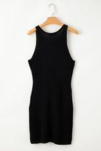 Load image into Gallery viewer, Black Hollow Out Crochet Cover Up Dress with Slits
