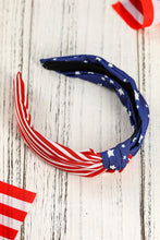 Load image into Gallery viewer, American Flag Bow Knot Headband
