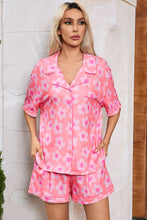 Load image into Gallery viewer, Pink Flower Print Pajamas Set
