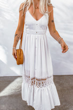 Load image into Gallery viewer, White Lace Maxi Dress
