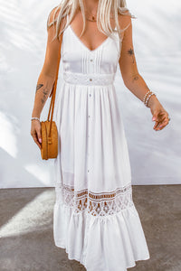 White Lace Maxi Dress