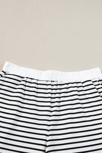 Stripe Tee and Shorts Set