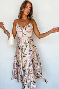 Tropical Print Dress