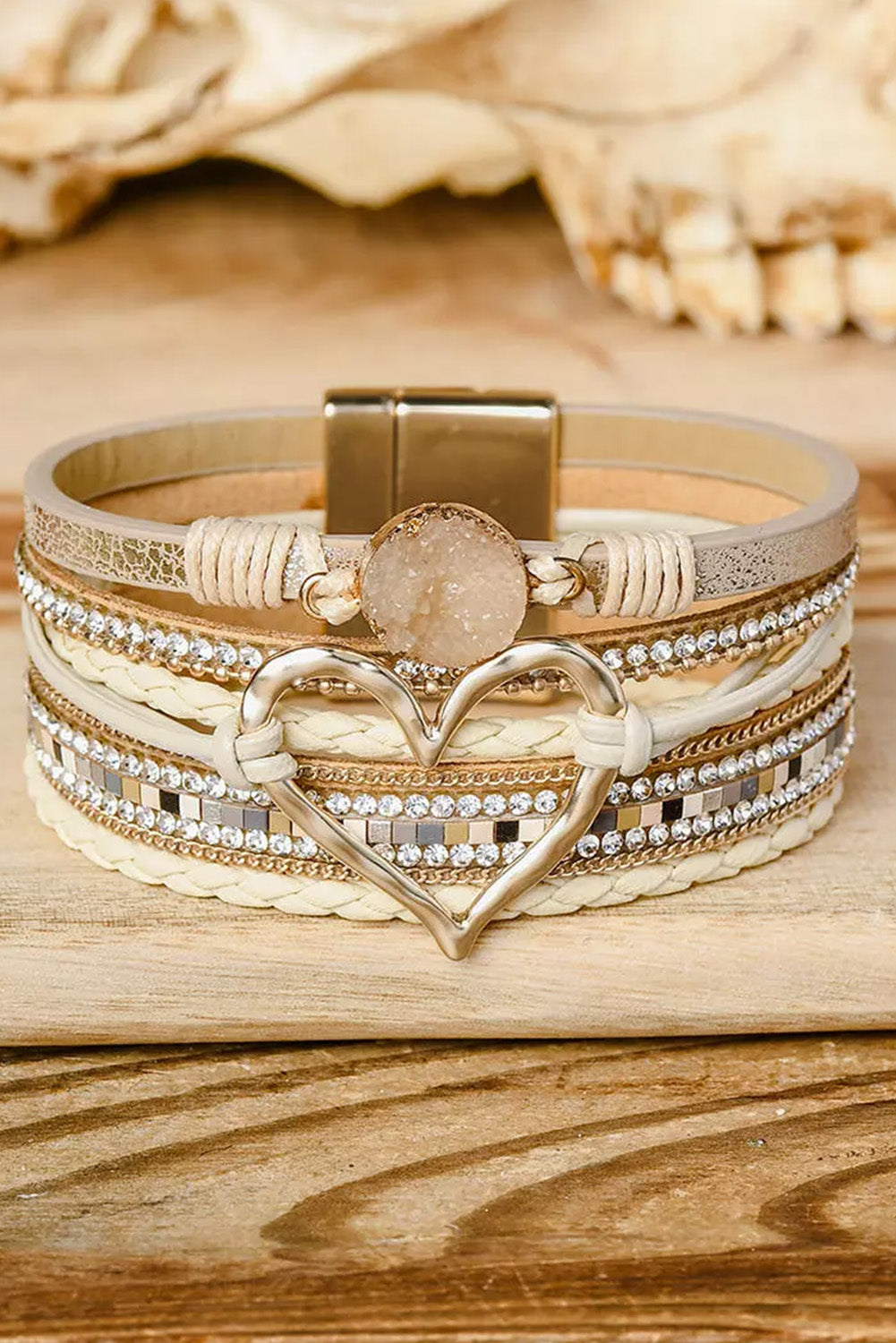 Heart Magnetic Buckle Bracelet