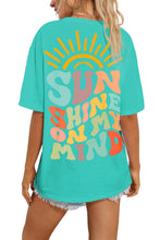 Load image into Gallery viewer, Mint Green SUNSHINE ON MY MIND Graphic Tee
