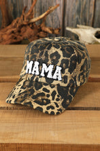 Load image into Gallery viewer, Leopard MAMA Embroidered Leopard Baseball Cap
