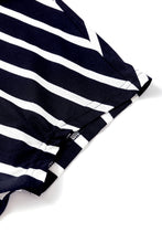 Load image into Gallery viewer, Black Stripe Asymmetric Pencil Dress
