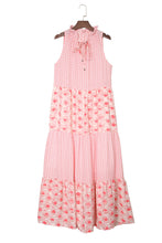 Load image into Gallery viewer, Pink Print Maxi Dress
