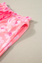Load image into Gallery viewer, Pink Flower Print Pajamas Set
