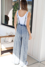 Load image into Gallery viewer, Light Wash Wide Leg Denim Overall
