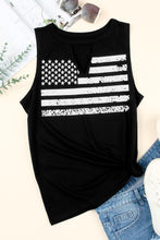 Load image into Gallery viewer, American Flag Print Tank Top
