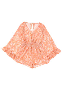 Orange Spotted Romper