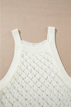 Load image into Gallery viewer, White Hollowed Crochet Cropped 2 Piece Beach Dress
