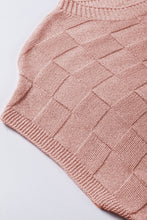 Load image into Gallery viewer, Dusty Pink Woven Design Knit Sweater
