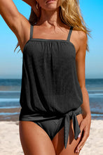 Load image into Gallery viewer, Black Tankini Swimsuit
