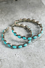 Load image into Gallery viewer, Gemstone Hoop Earrings
