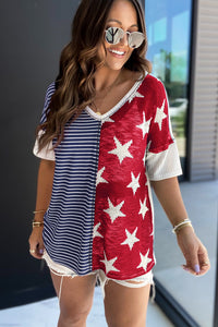 Stars and Stripes Knit Top