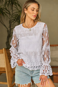 Flounce Sleeve Blouse