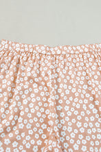 Load image into Gallery viewer, Khaki Boho Floral High Waist Flare Pants
