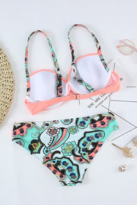 Padded Gather Push-up Bikini Set