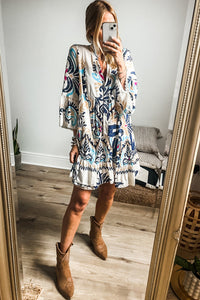 Tribal Print Mini Dress