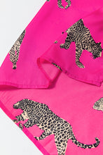 Load image into Gallery viewer, Cheetah Print Satin Shirt and Shorts Lounge Set
