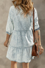 Load image into Gallery viewer, Acid Wash Denim Dress
