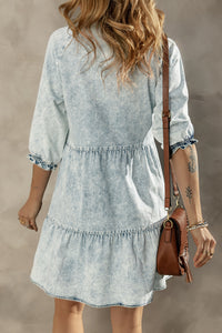 Acid Wash Denim Dress