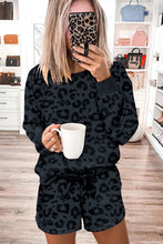 Load image into Gallery viewer, Leopard Long Sleeve Two Piece Set
