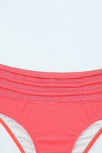 Load image into Gallery viewer, Pink Scalloped Criss Cross High Waist Bikini
