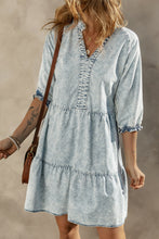 Load image into Gallery viewer, Acid Wash Denim Dress
