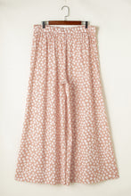 Load image into Gallery viewer, Khaki Boho Floral High Waist Flare Pants
