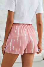 Load image into Gallery viewer, Pink Tie Dye Drawstring Casual Shorts
