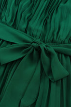 Load image into Gallery viewer, Green Open Back Pleated Jumpsuit
