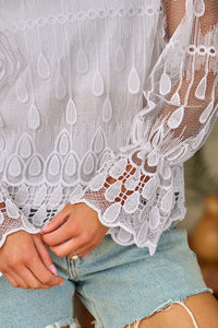 Flounce Sleeve Blouse