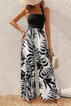 Load image into Gallery viewer, Tropical Print Wide Leg Jumpsuit
