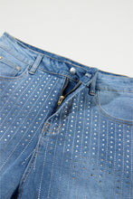 Load image into Gallery viewer, Rhinestone Embellished Denim Shorts
