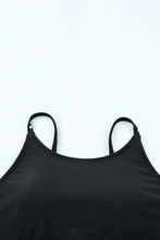 Load image into Gallery viewer, Black Rose Leopard Mesh Trim 2pcs Bikini Swimsuit
