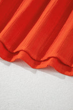 Load image into Gallery viewer, Orange Off Shoulder Balloon Sleeve Cutout Ruffled Maxi Dress
