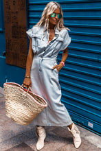 Load image into Gallery viewer, Slit Back Denim Dress
