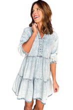 Load image into Gallery viewer, Acid Wash Denim Dress
