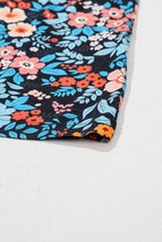 Load image into Gallery viewer, Sky Blue Floral Knotted Back Square Neck Maxi Dress
