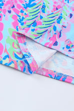 Load image into Gallery viewer, Sky Blue Loose Painted Floral Tee
