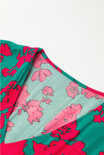 Load image into Gallery viewer, Green and Pink Floral Maxi Dress
