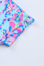 Load image into Gallery viewer, Sky Blue Loose Painted Floral Tee
