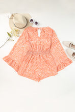 Load image into Gallery viewer, Orange Spotted Romper
