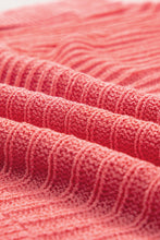 Load image into Gallery viewer, Salmon Loose Knit Tee with Slits
