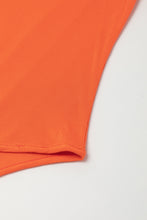 Load image into Gallery viewer, Orange Ribbed Knit Tiered Ruffled Sleeve Bodysuit
