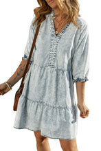 Load image into Gallery viewer, Acid Wash Denim Dress
