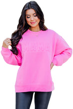 Load image into Gallery viewer, Pink MAMA Embossed Sweatshirt
